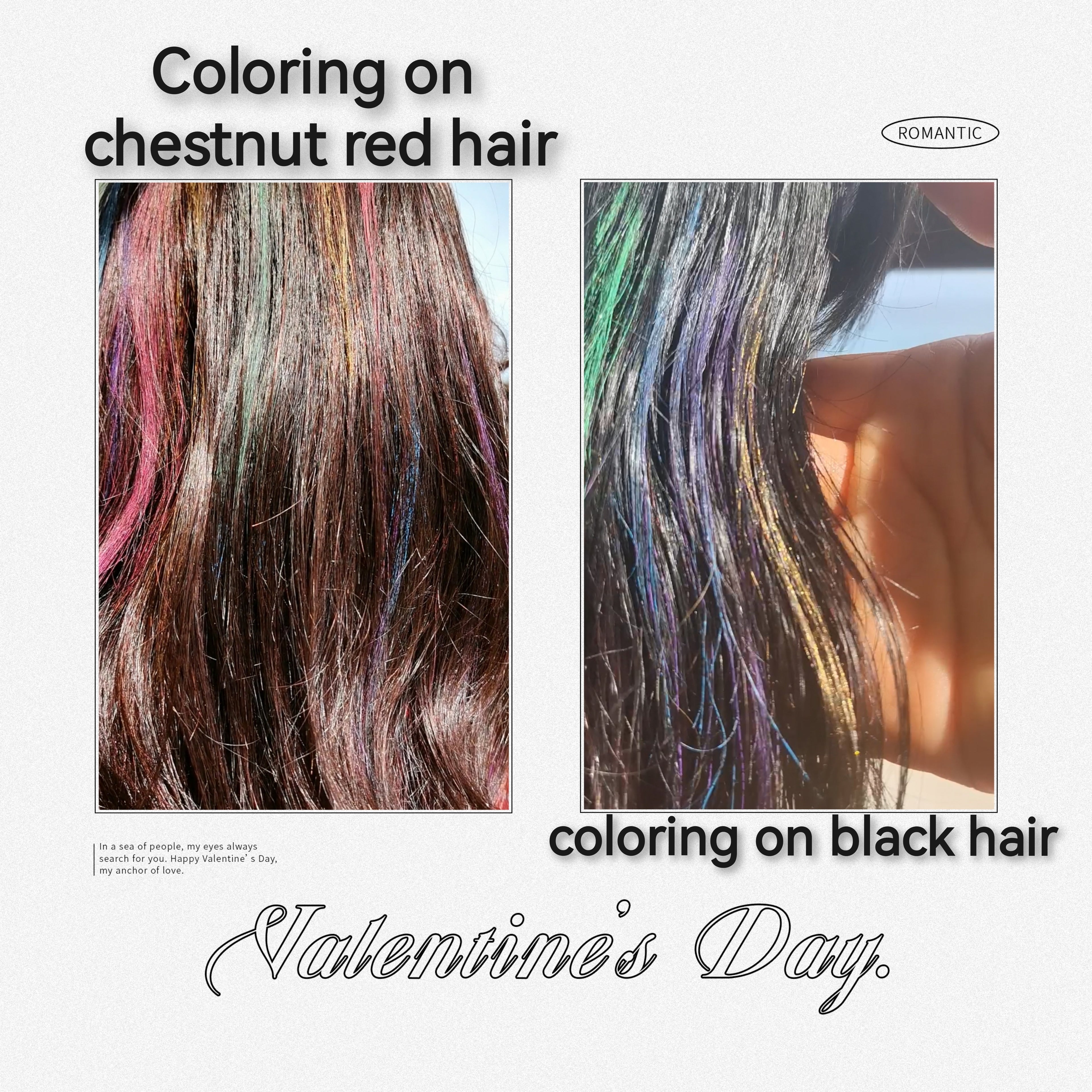 Temporary Hair Color - 6 Shades in One Gift Box